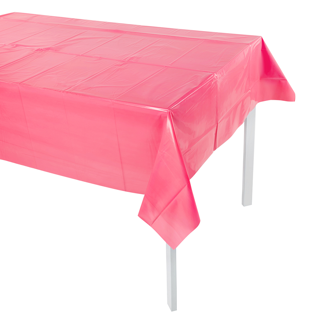 Скатерть одноразовая, Розовый, 120*160 см, 1 шт.
