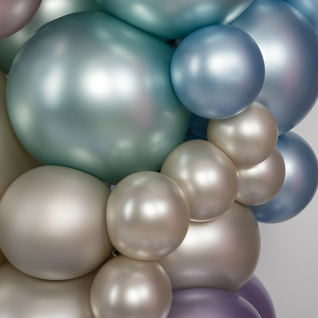 Шар (5''/13 см), Кремовый жемчуг  (873), шелк, 50 шт.