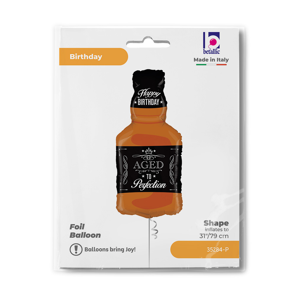 Шар (31''/79 см) Фигура, Бутылка Виски, 1 шт. в уп.