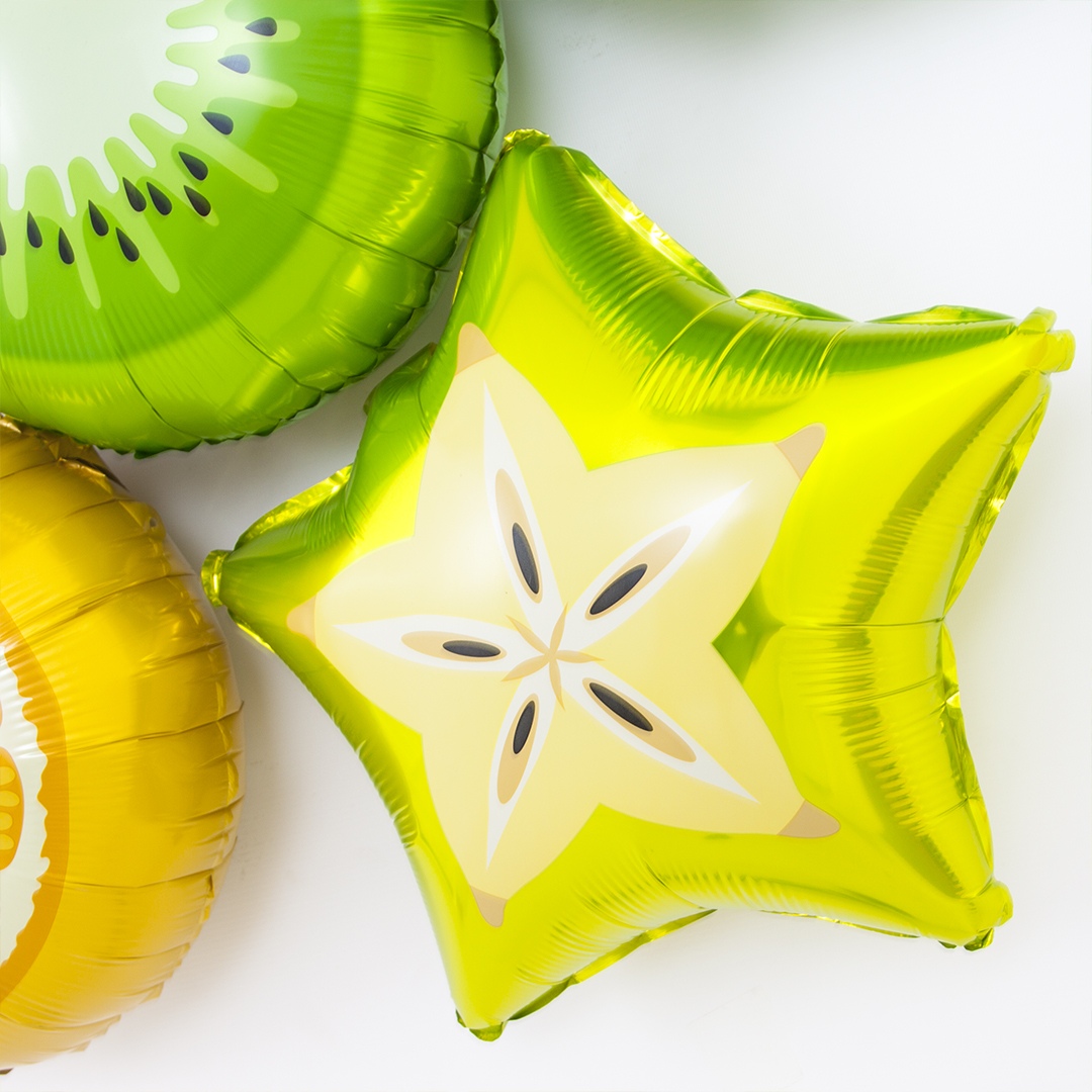 Шар (18''/46 см) Круг, Киви, Зеленый, 1 шт.