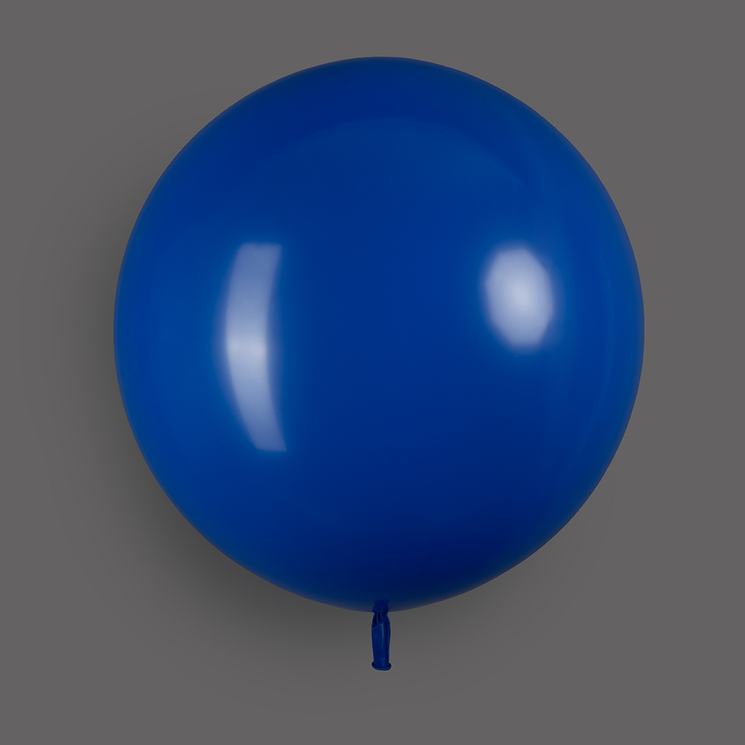 Шар (24''/61 см), Темно-синий, пастель, 3 шт.