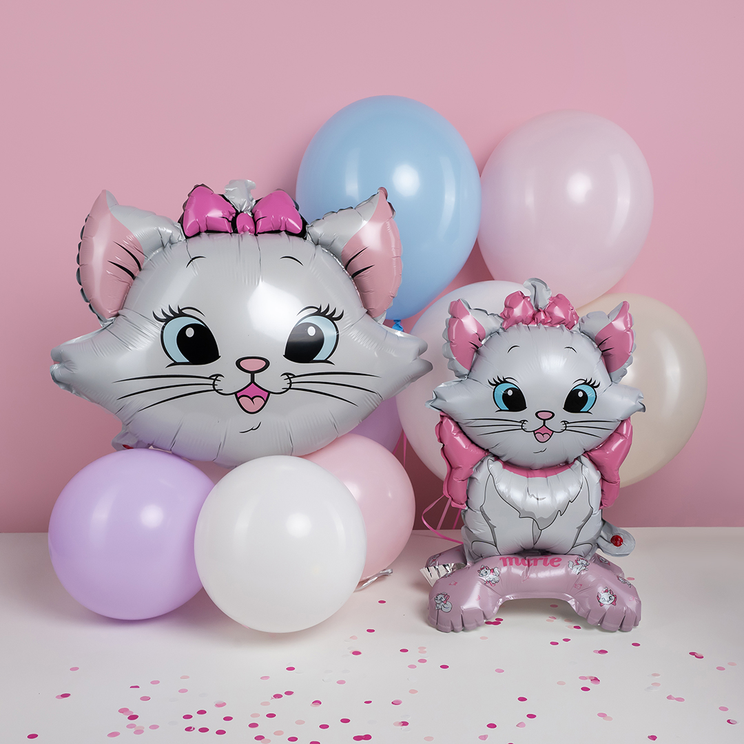 Шар (23''/58 см) Фигура, Кошечка Мари (надув воздухом), 1 шт.