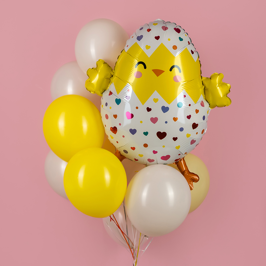 Шар (32''/81 см) Фигура, Счастливый цыпленок, 1 шт.