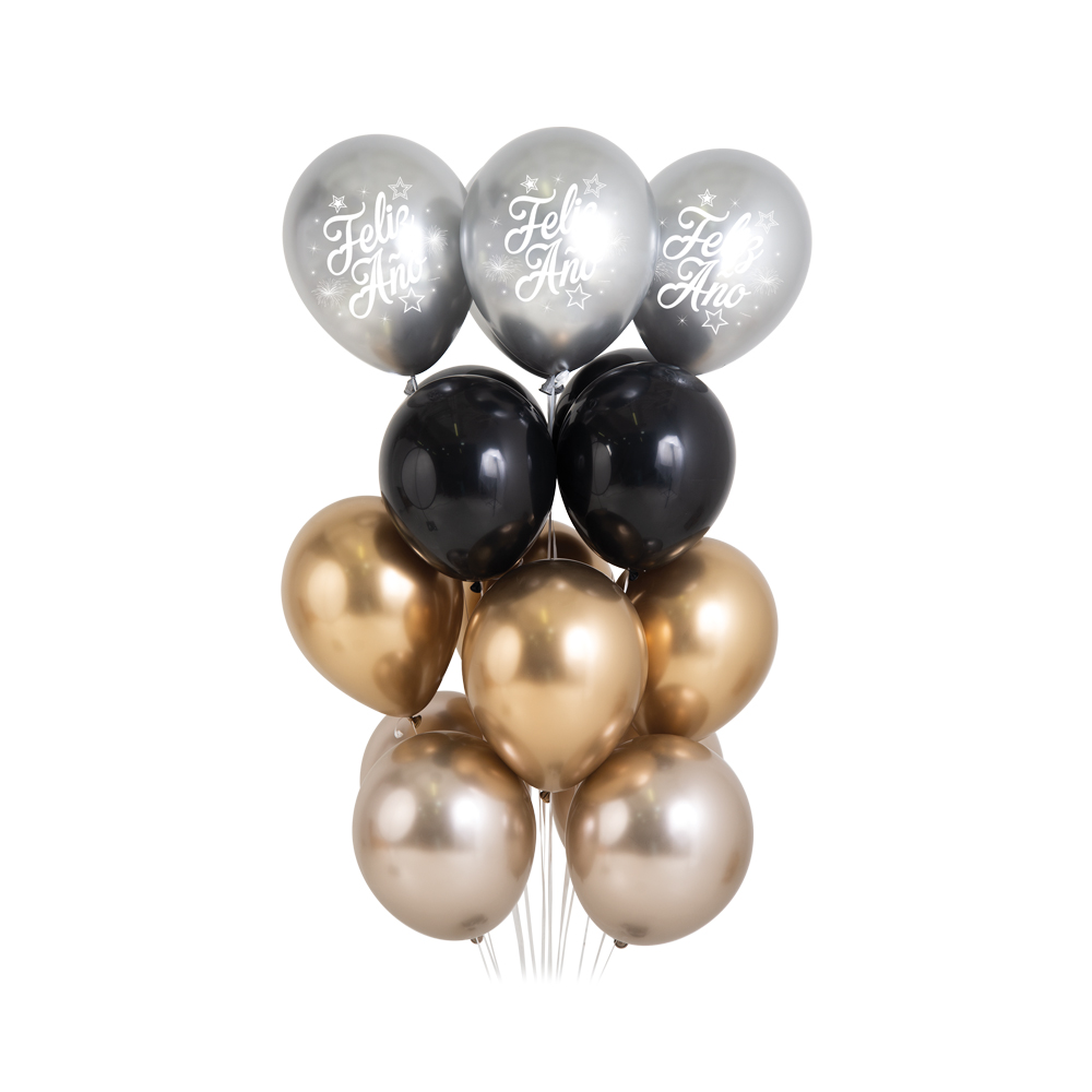 Шар (12''/30 см), Черный (080), пастель, 12 шт. Шар (12''/30 см), Черный (080), пастель, 12 шт.