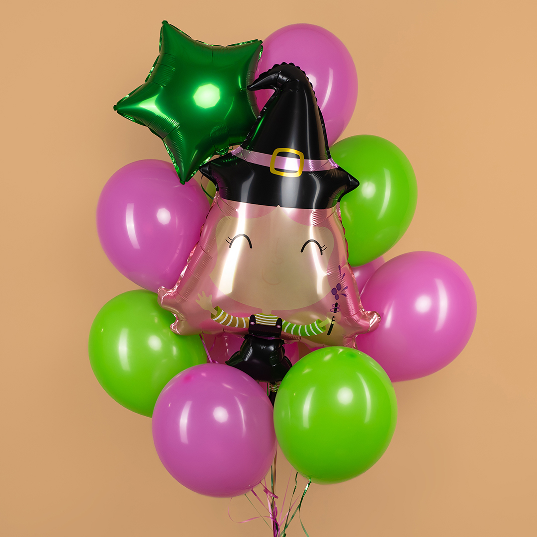 Шар (40''/102 см) Фигура, Ведьмочка, 1 шт.