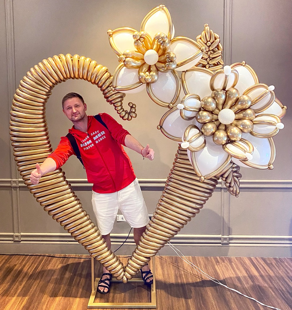 Шар (36''/91 см), Белый (005), пастель, 2 шт.