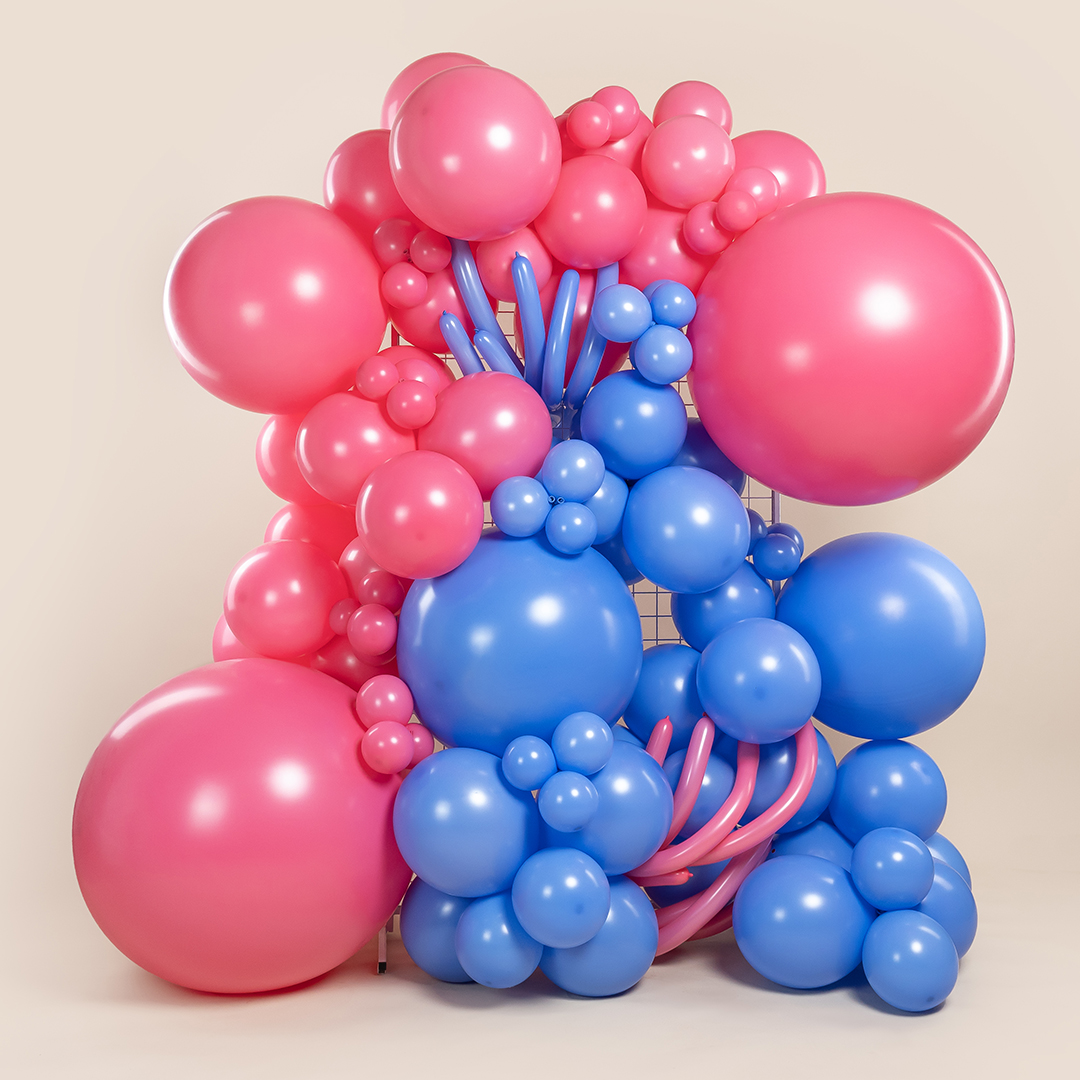 Шар (24''/61 см), Розовая роза (011), пастель, 3 шт.