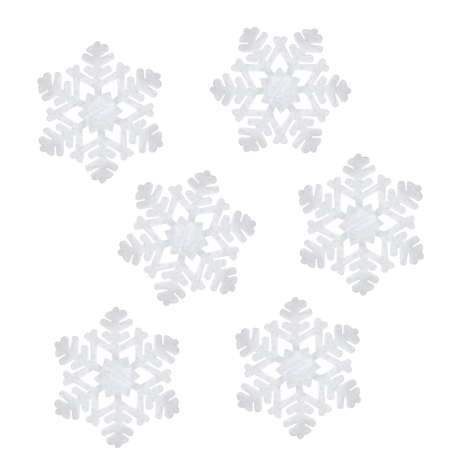 Декоративное украшение Снежинки Искринки, 7,5 см, Белый, 10 шт.