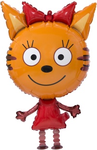 Шар 3D (32''/81 см) Ходячая Фигура, Три Кота, Карамелька, 1 шт. в уп.