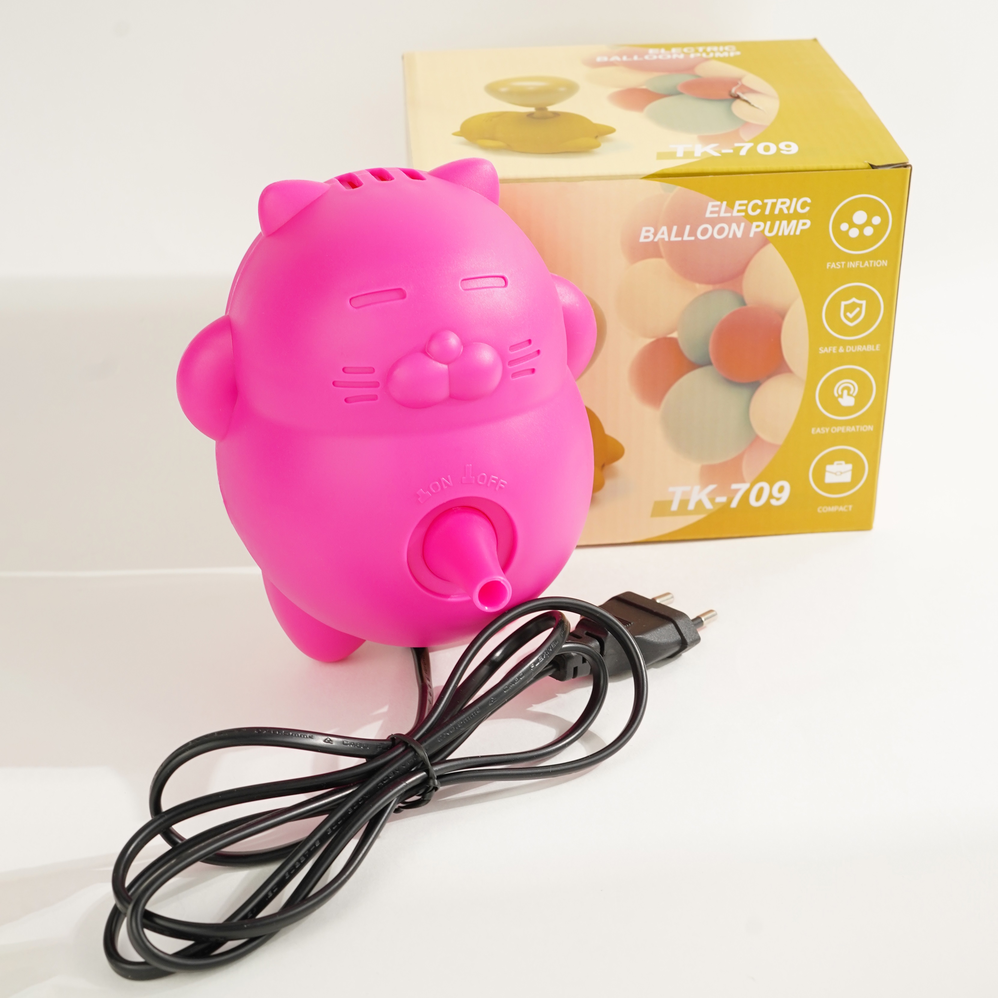 Компрессор, Кот-Лежебок, Ярко-розовый, 300 ватт, 1 шт.