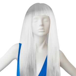 Парик карнавальный, 160 гр, Классик, Серебристо-пепельный, 1 шт. в упак. 