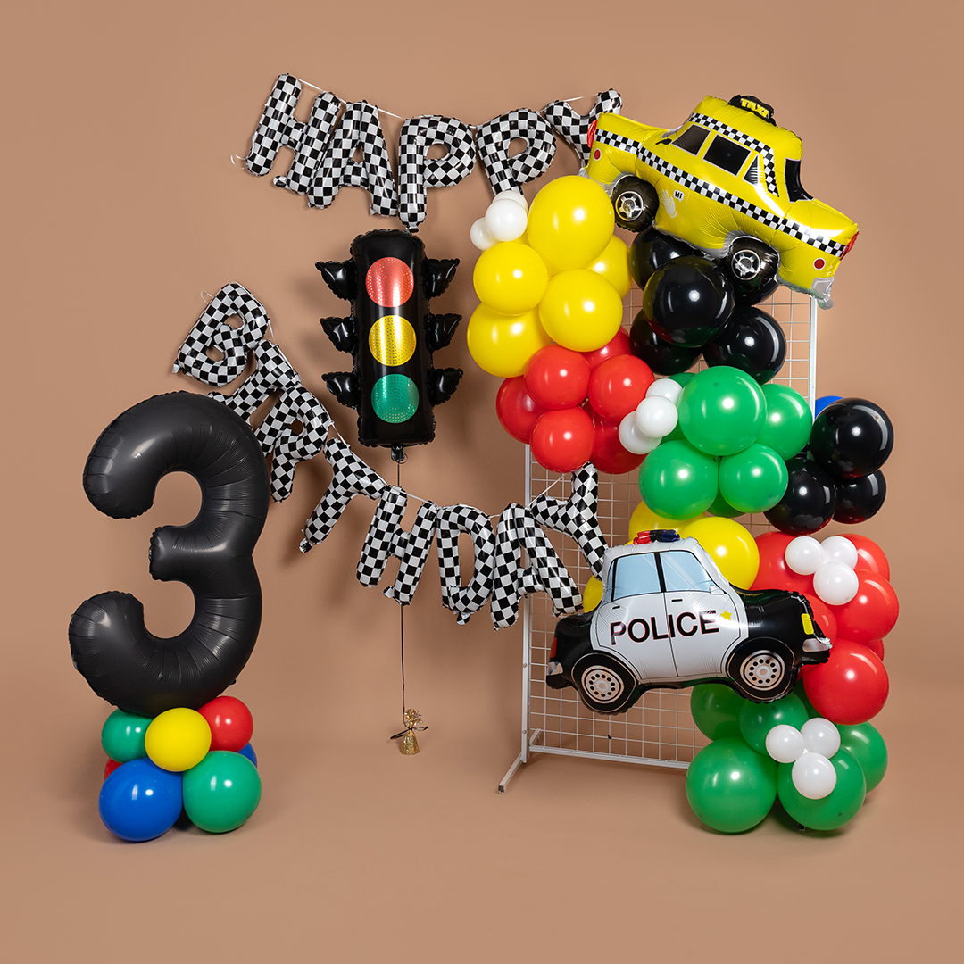Шар (31''/79 см) Фигура, Полицейская машина, 1 шт. в уп.
