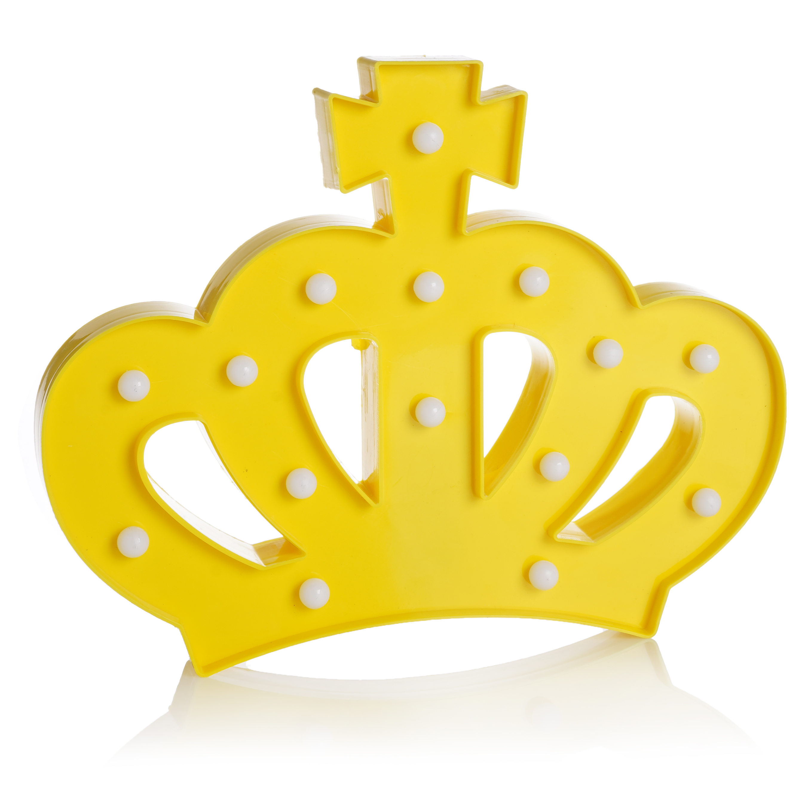 Световая фигура Корона, 22,5*28 см. Желтый, 1 шт.
