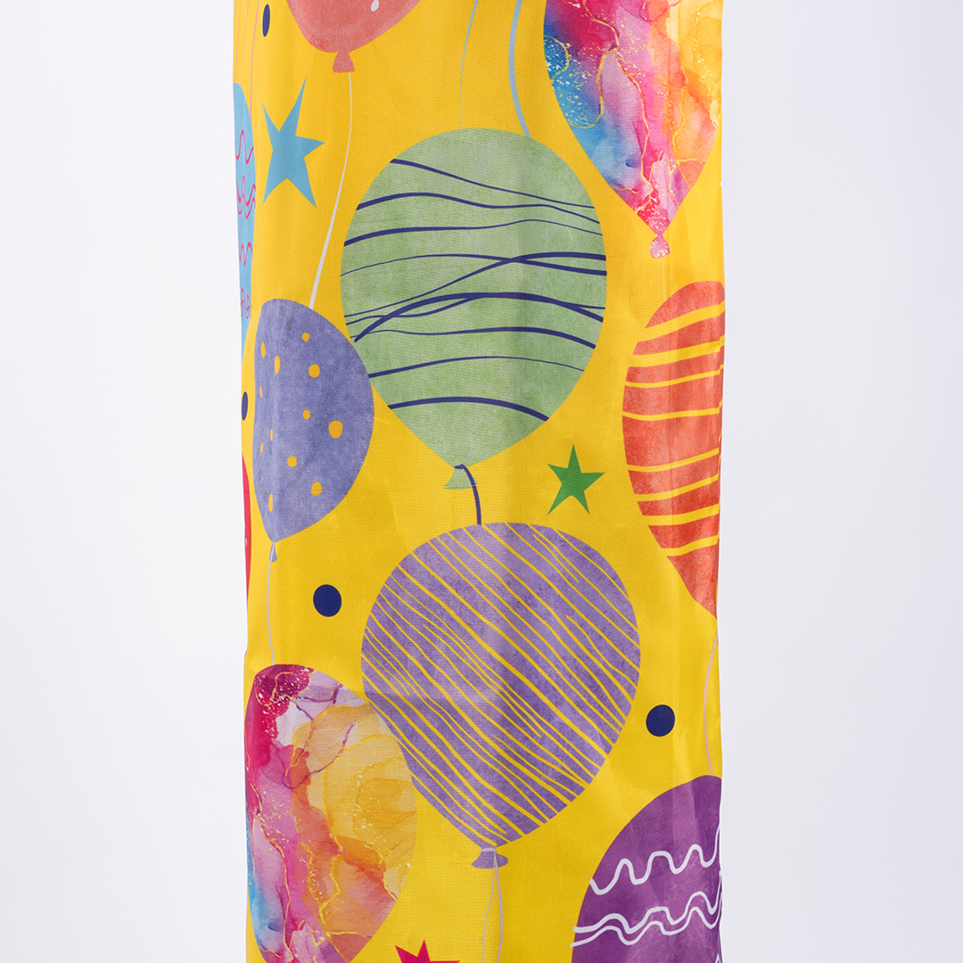 Чехол для баллона 40 л, Воздушные шары, Желтый, 1 шт.