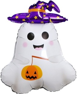 Шар (26''/66 см) Фигура, Маленькое привидение, Веселый Хэллоуин, 1 шт.