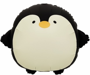 Шар (23''/58 см) Фигура, Пингвин, Сатин, 1 шт. в уп.