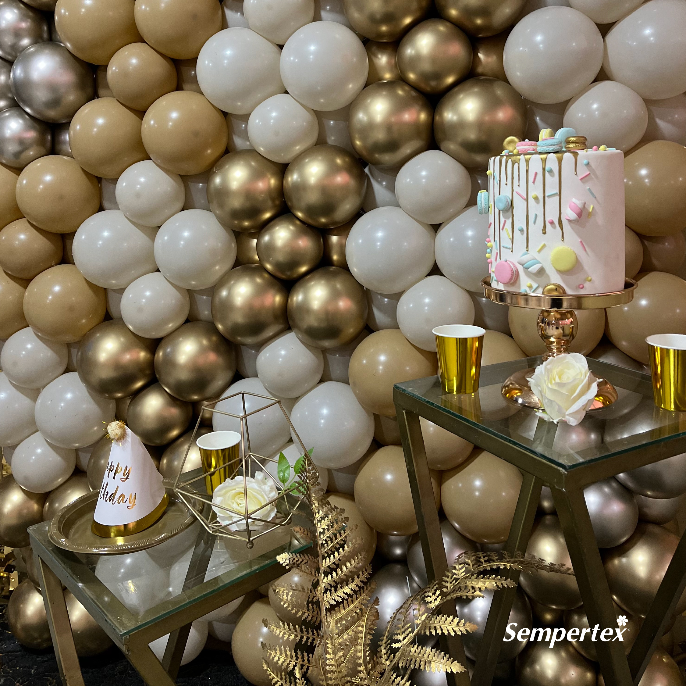 Шар (12''/30 см), Кремовый (107), пастель ретро, 12 шт.