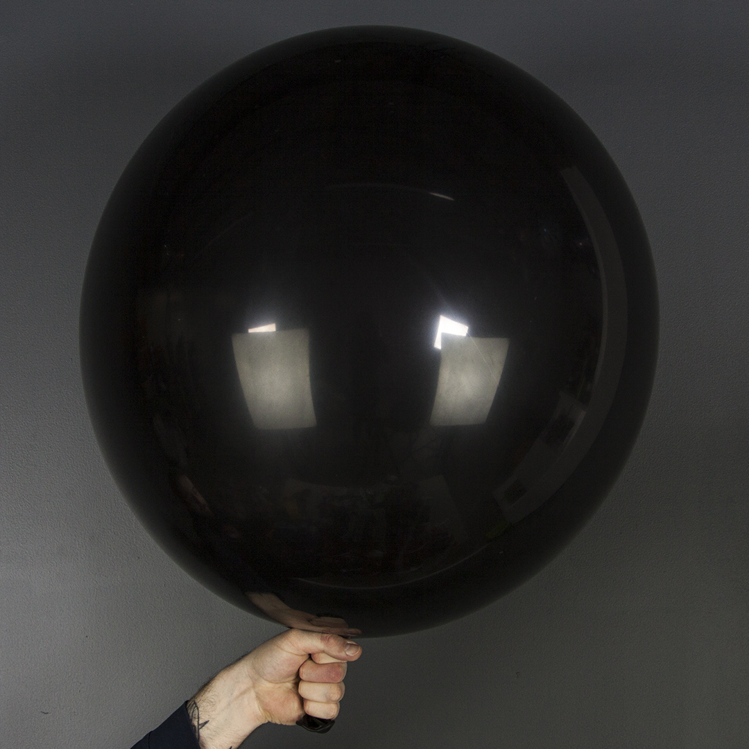 Шар (36''/91 см), Черный, пастель, 1 шт.