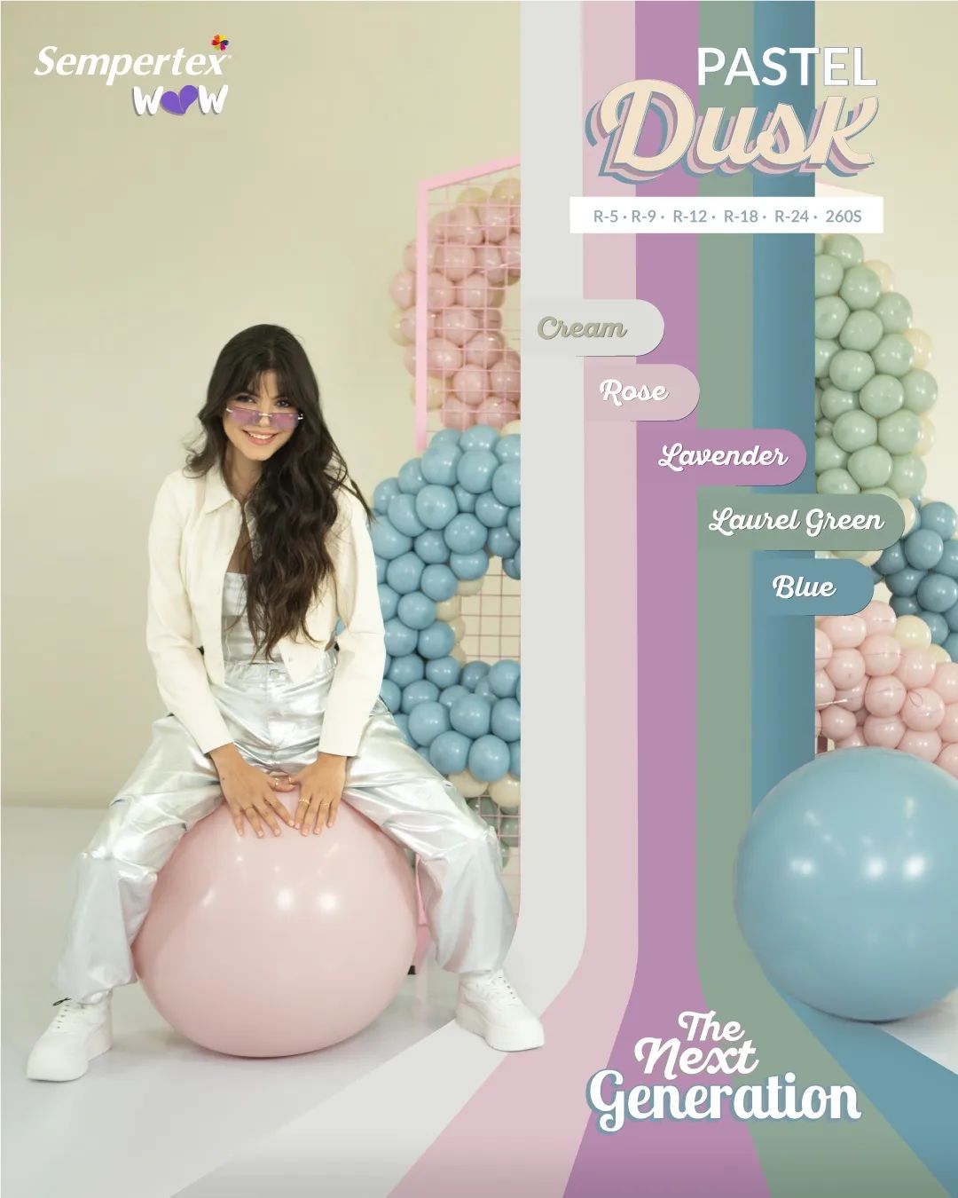 Шар (12''/30 см), Лаванда (150), пастель ретро, 50 шт.