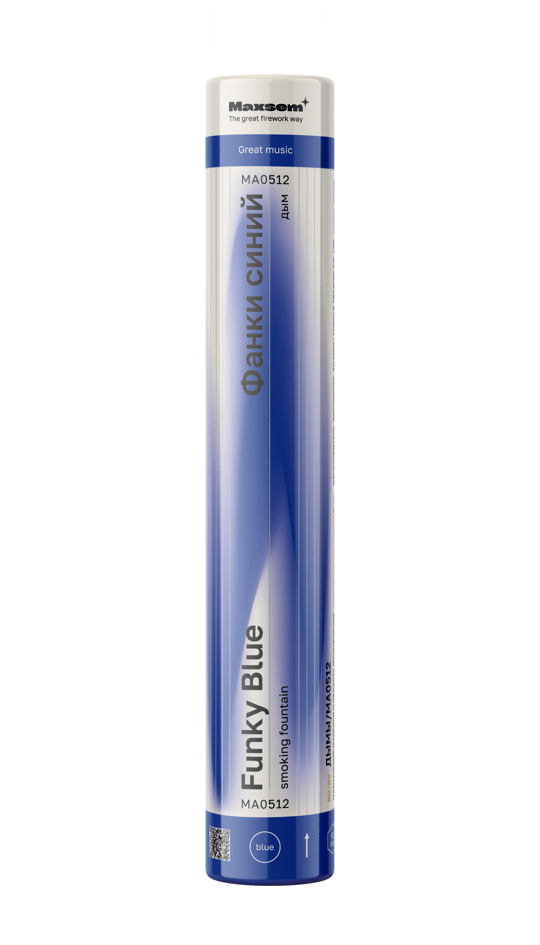 Дым 60 сек, Синий, 220 мм, 1 шт.