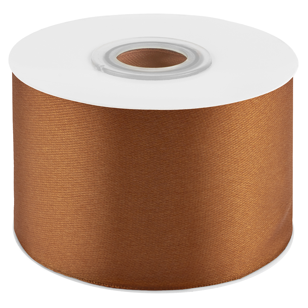 Лента атласная (5 см*22,85 м) Карамельный, 1 шт.