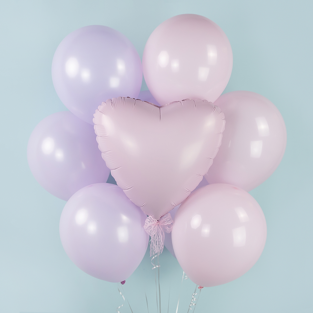 Шар (12''/30 см), Нежно-розовый, макарунс, 100 шт.