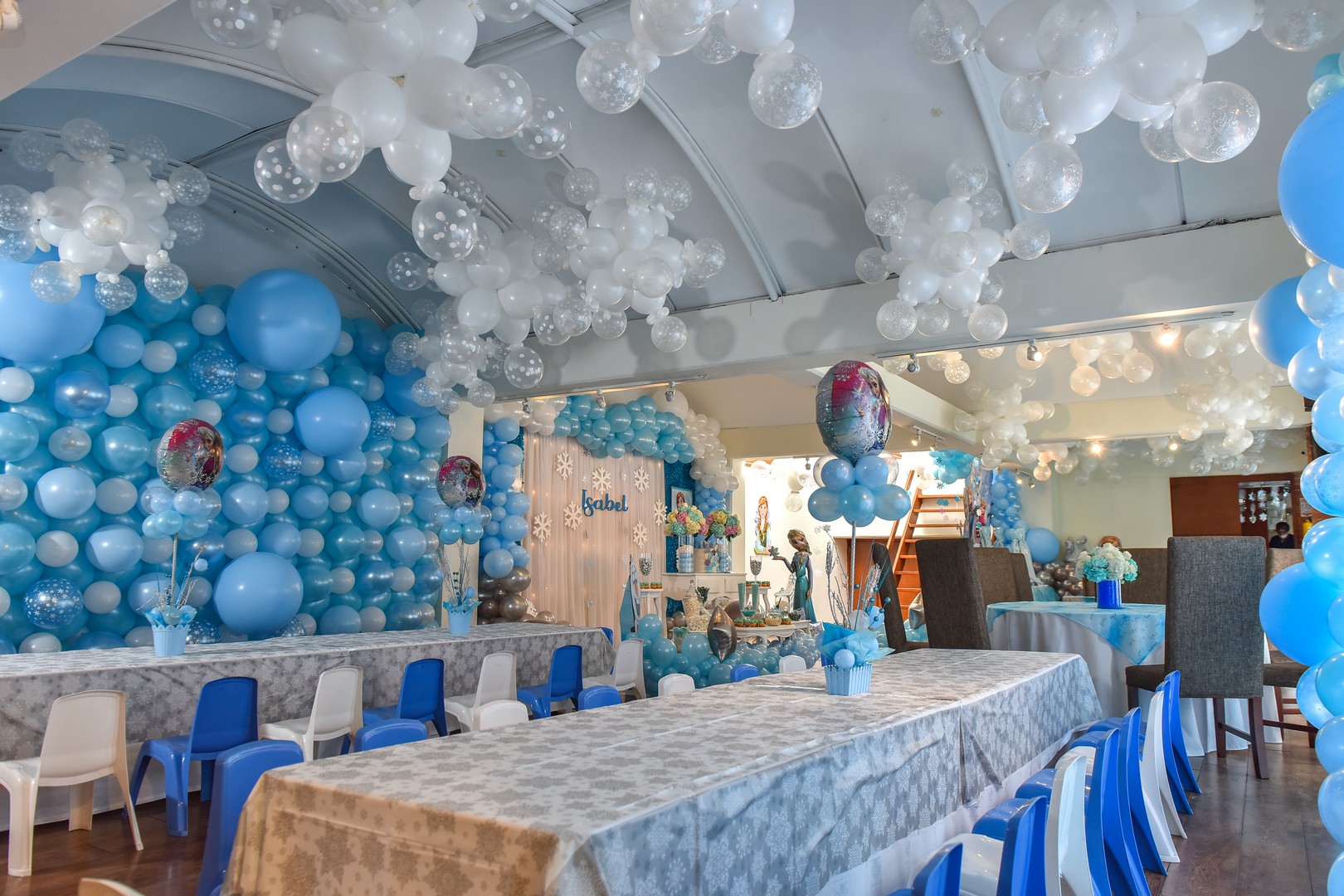 Шар (24''/61 см), Голубой (040), пастель, 3 шт.