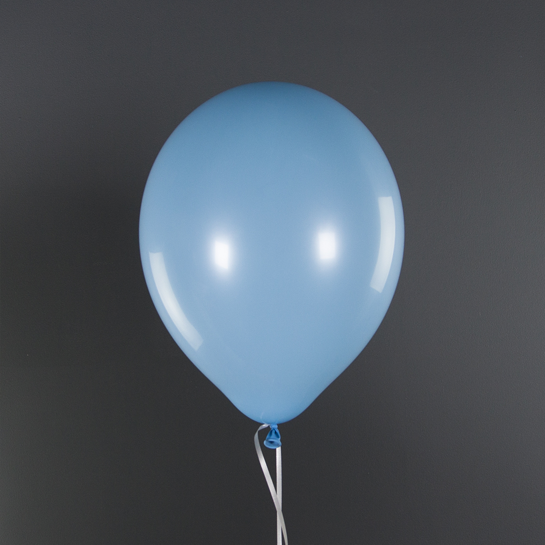 Шар (12''/30 см), Голубой, пастель, 100 шт.