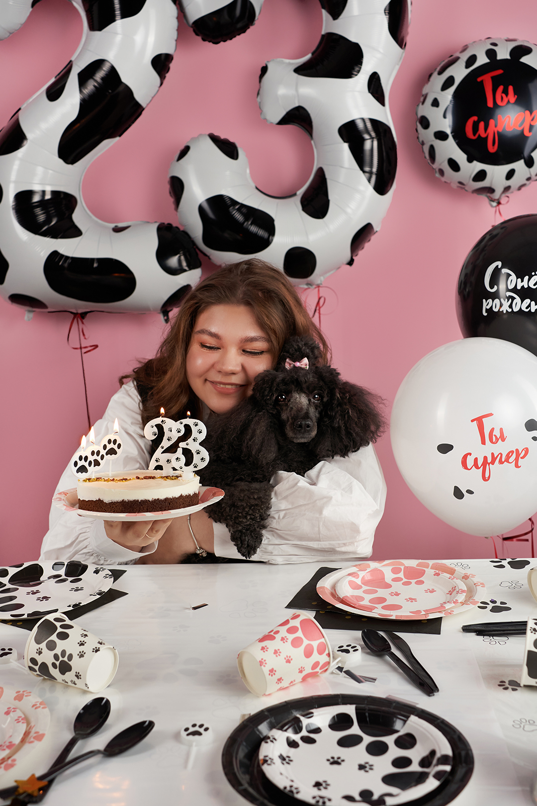 Свеча Цифра, 3 Лапки, 8 см, 1 шт. с держат.