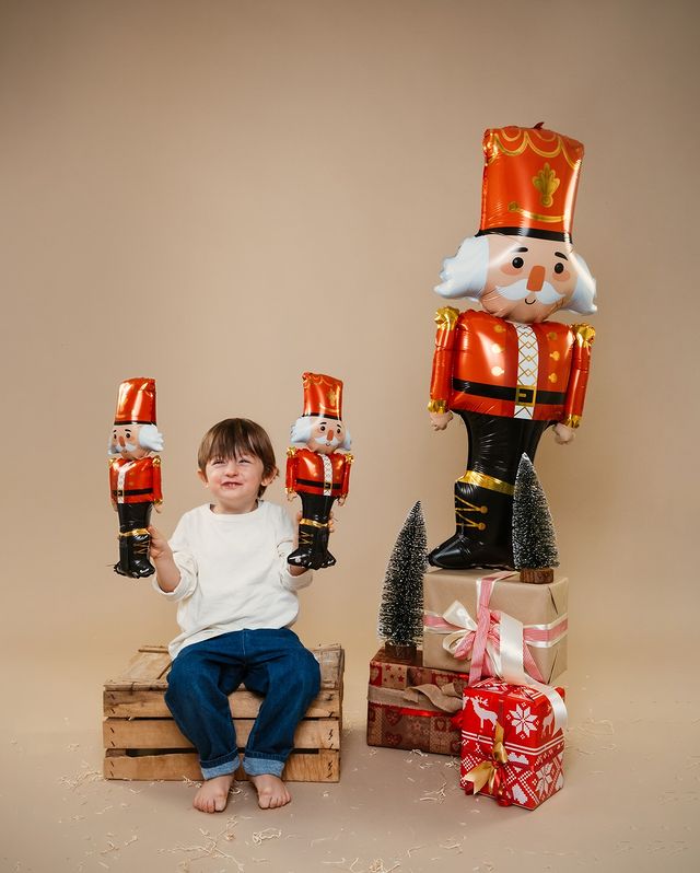 Шар (42''/107 см) Фигура, Щелкунчик, Красный, 1 шт. в уп.