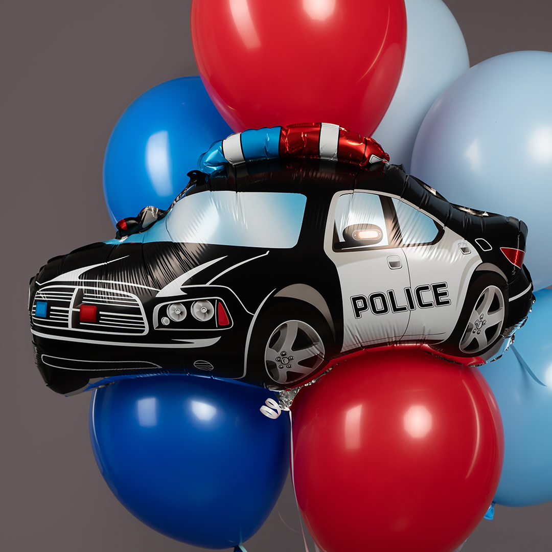 Шар (26''/66 см) Фигура, Полицейская машина, 1 шт. в уп.