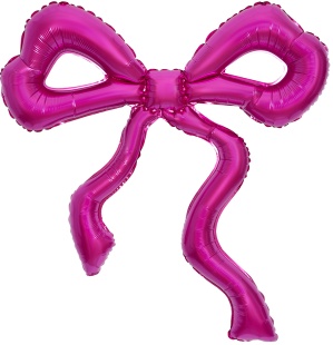 Шар (36''/91 см) Фигура, Изящный Бант (надув воздухом), Фуше, 1 шт.