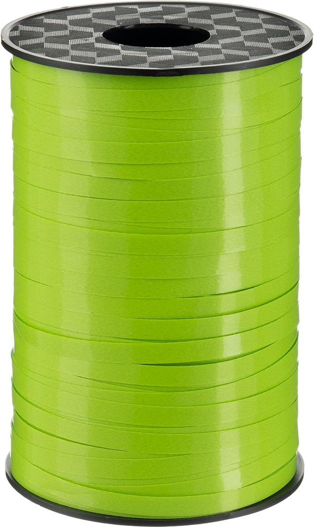 Лента полипропиленовая (0,5 см*250 м) Салатовый, Лаковый, 1 шт.