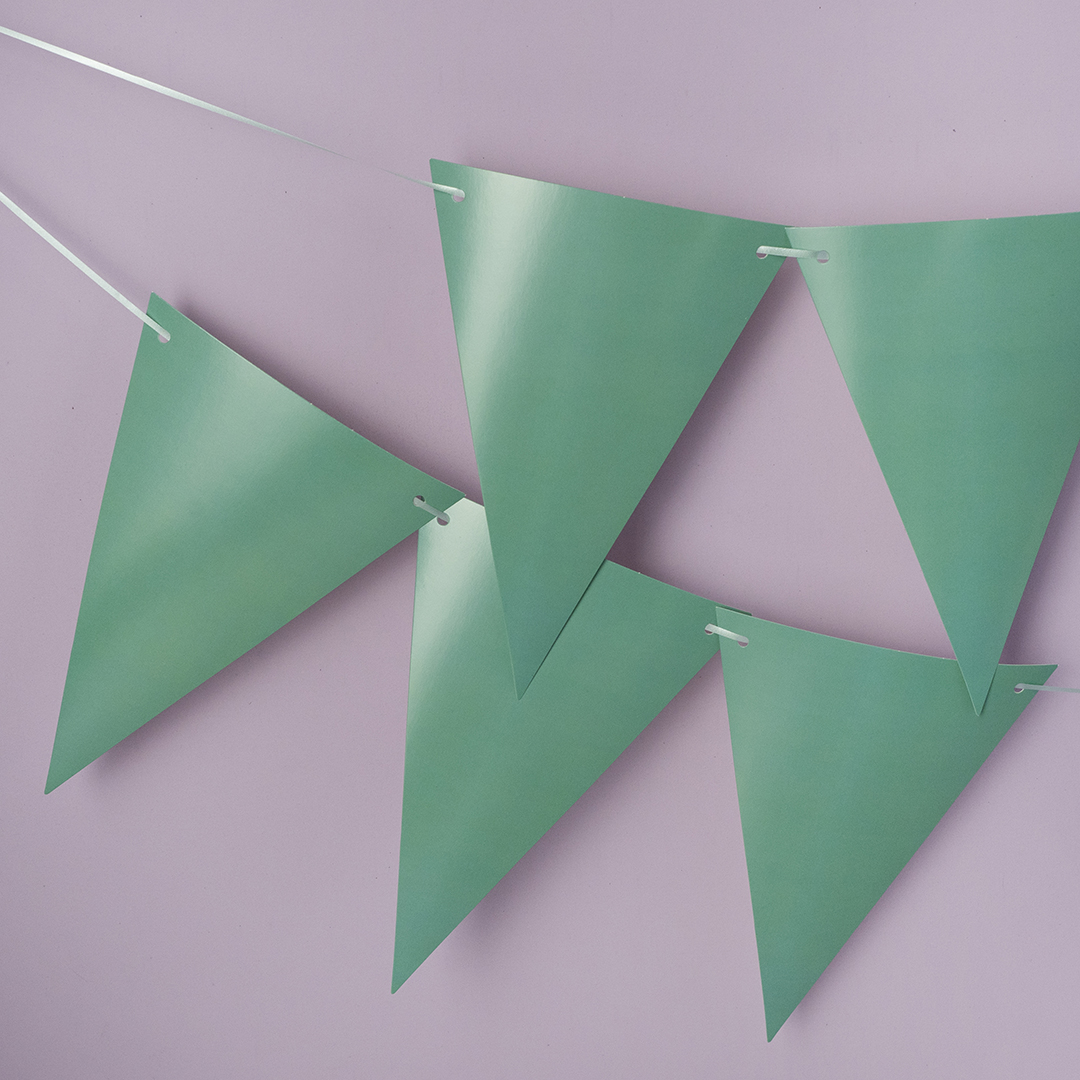 Гирлянда Флажки, Тиффани, 13*19 см*10 шт, 1 упак.