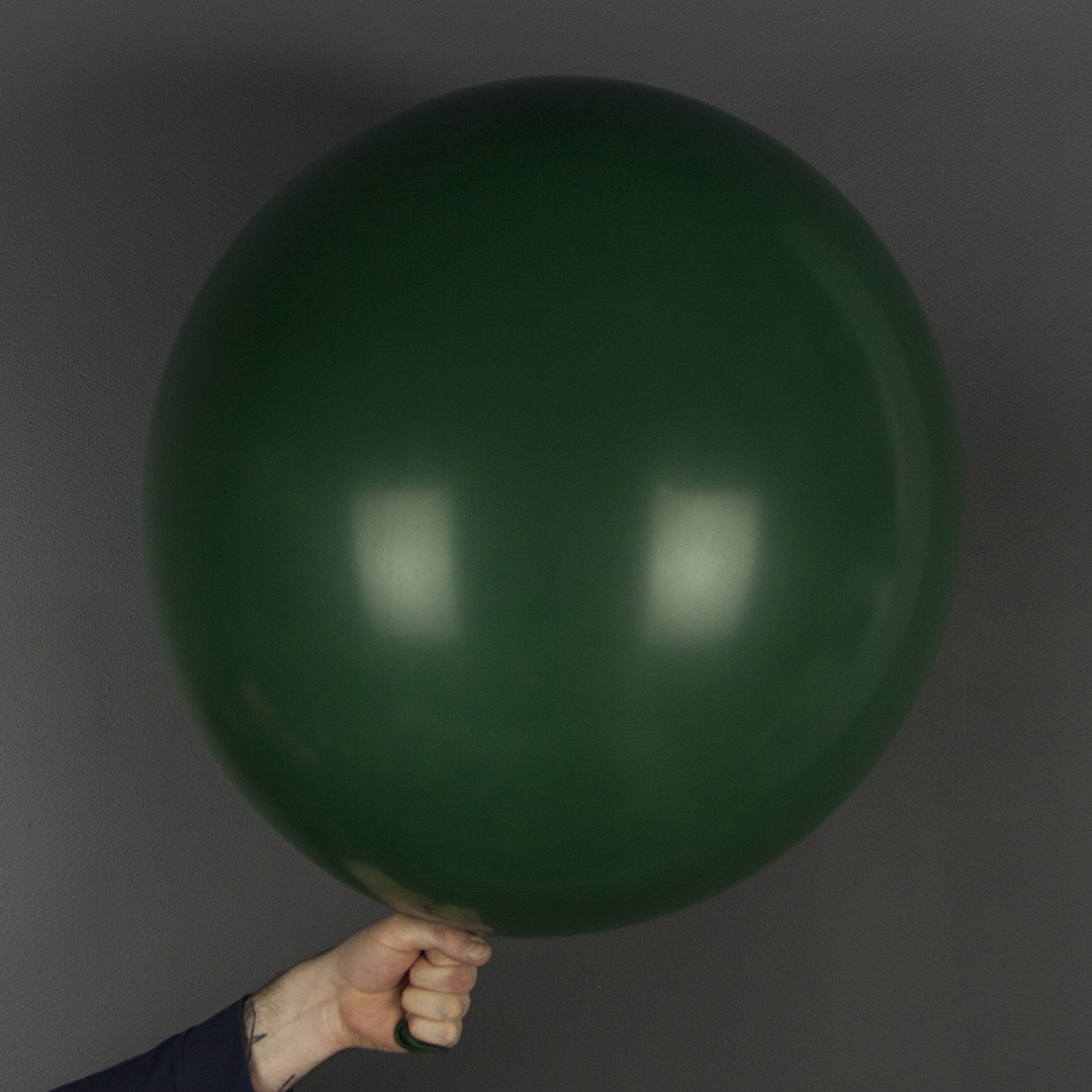 Шар (36''/91 см), Темно-зеленый, пастель, 1 шт.