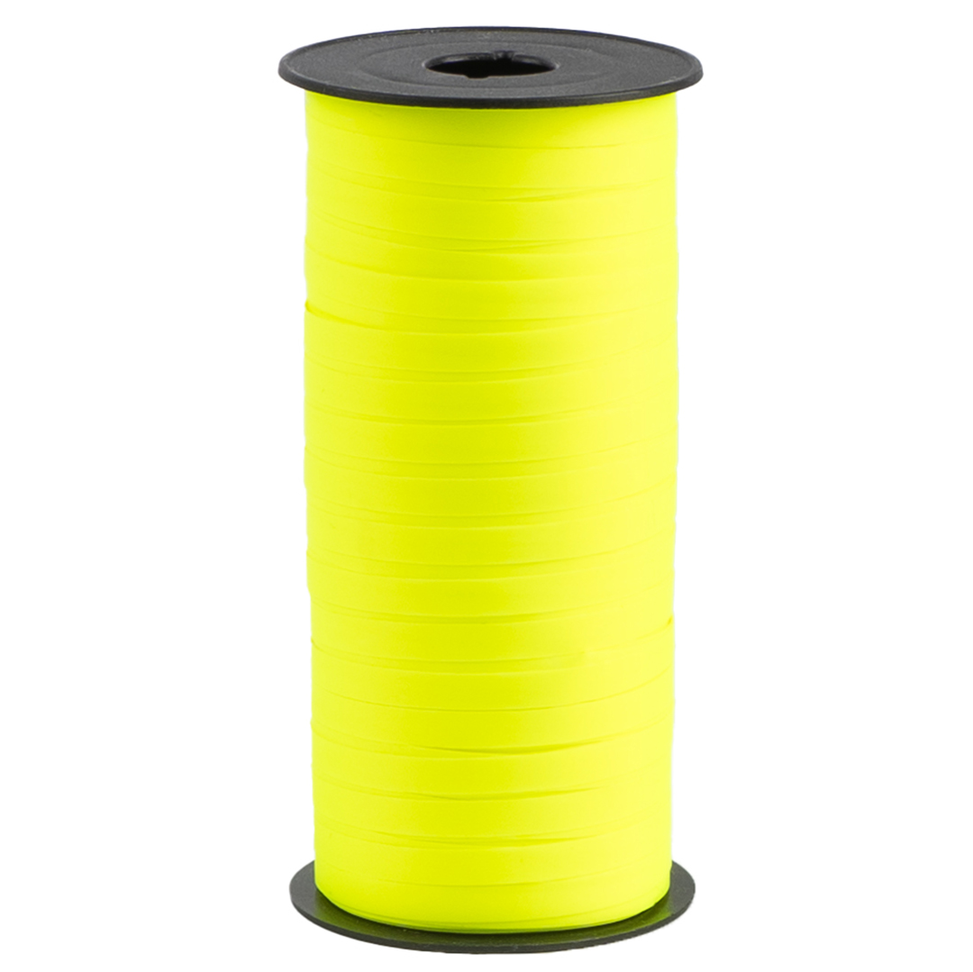 Лента полипропиленовая (0,5 см*100 м) Желтый, Неон, 1 шт.