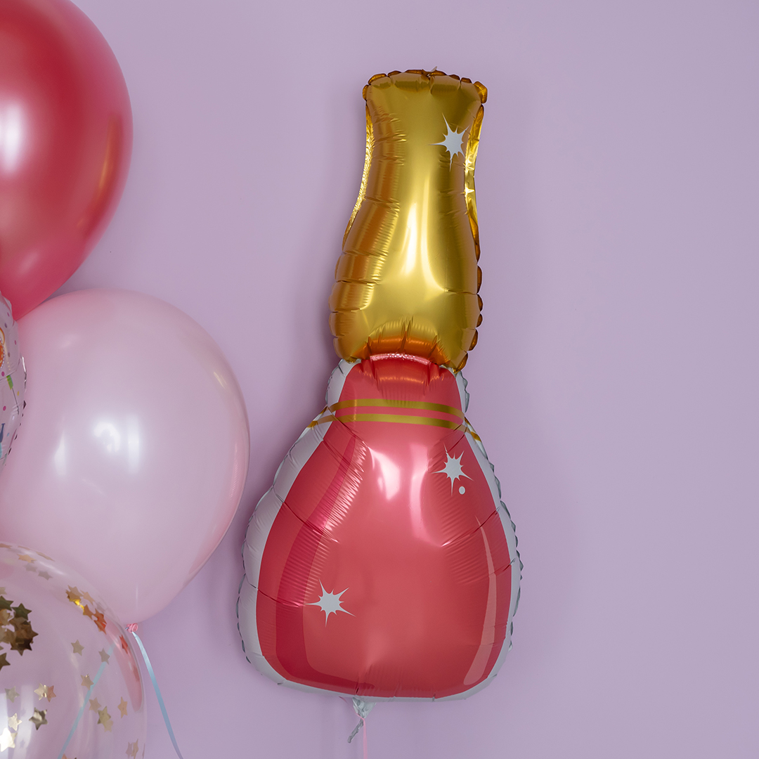 Шар (36''/91 см) Фигура, Лак для ногтей, Красный, 1 шт.