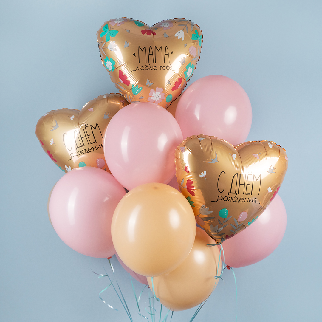 Шар (12''/30 см), Светло-розовый, пастель, 100 шт.