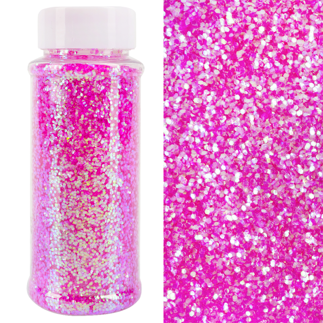 Конфетти фольга Шестиугольники, Светло-розовый, Перламутр, 0,1 см, 90 г.