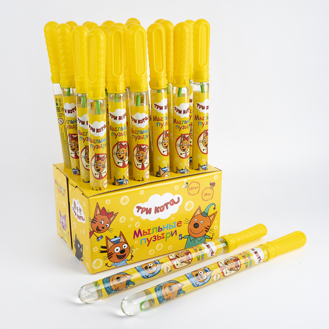 Мыльные пузыри Меч, Три Кота, 120 мл. 24 шт.