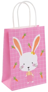 Пакет подарочный, Крафт 120гр, Зверята, Дизайн №1, 21*15*8 см, 1 шт.