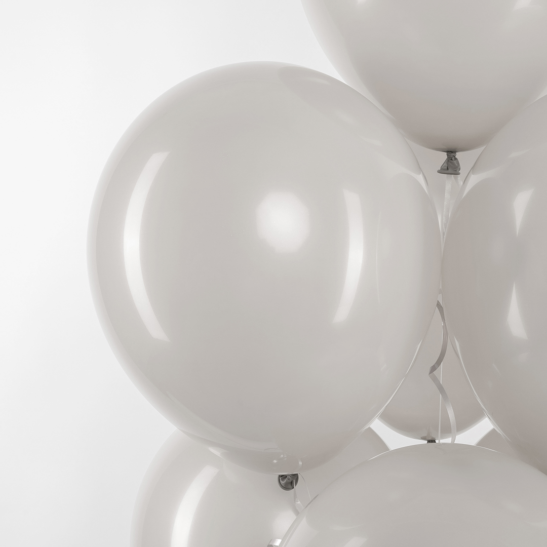 Шар (12''/30 см), Серый, пастель ретро, 100 шт.