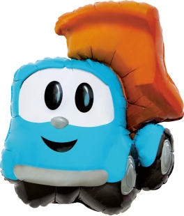 Шар с клапаном (14''/36 см) Мини-фигура, Грузовичок Лёва, 5 шт. в уп.