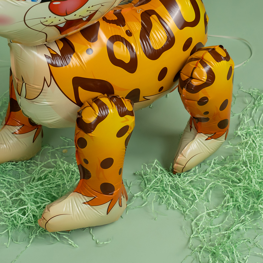 Шар (24''/61 см) Фигура 3D, Леопард, 1 шт. в уп.