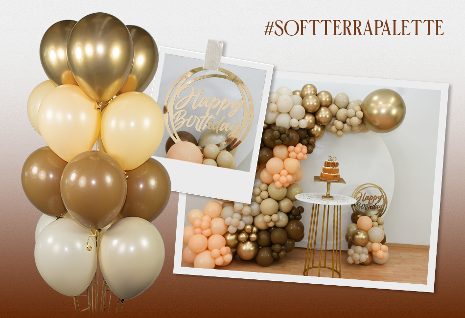 Шар (12''/30 см), Кофе (074), пастель, 12 шт.