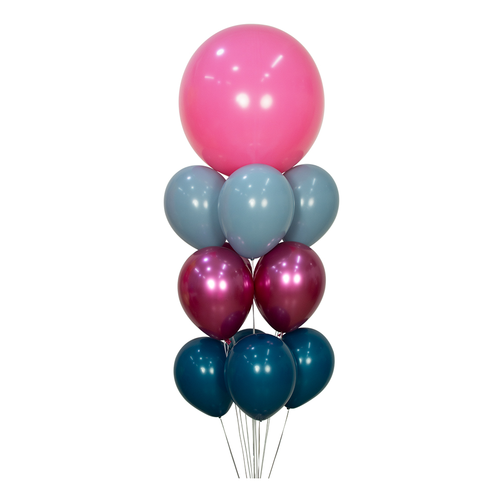 Шар (24''/61 см), Розовая роза (011), пастель, 3 шт.