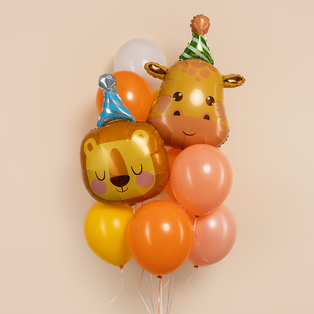 Шар (29''/74 см) Фигура, Жираф в колпачке, 1 шт.