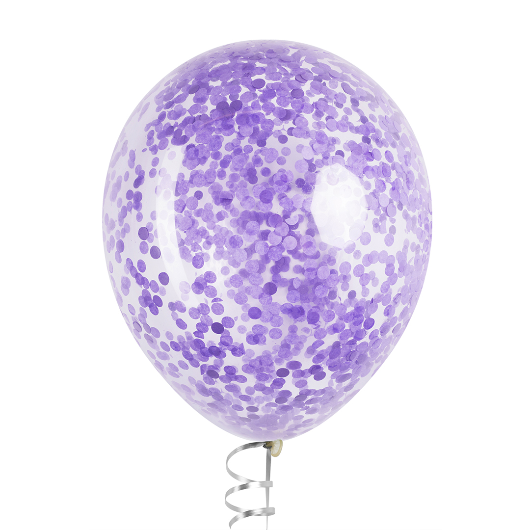 Конфетти тишью Круг, Сиреневый, 1 см, 50 г.