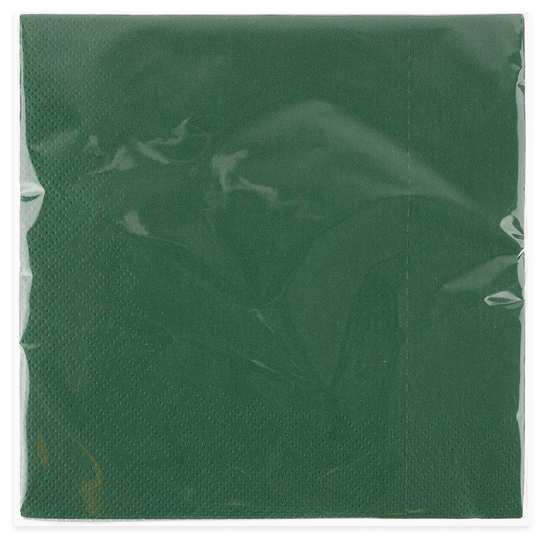 Сервировочные салфетки, Однотонные, Зеленый, 33*33 см, 20 шт.
