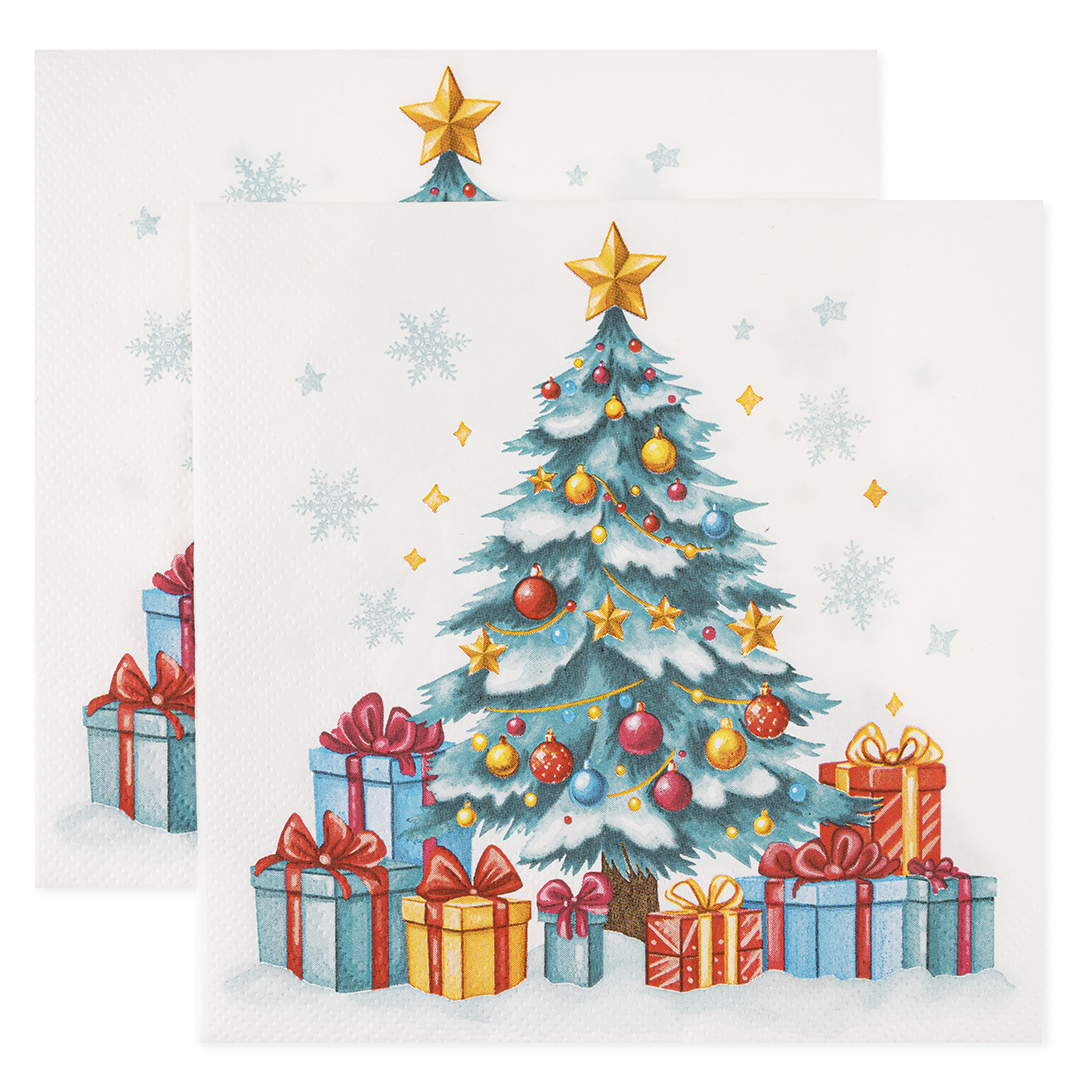 Сервировочные салфетки, Чудесная елочка, 33*33 см, 20 шт.